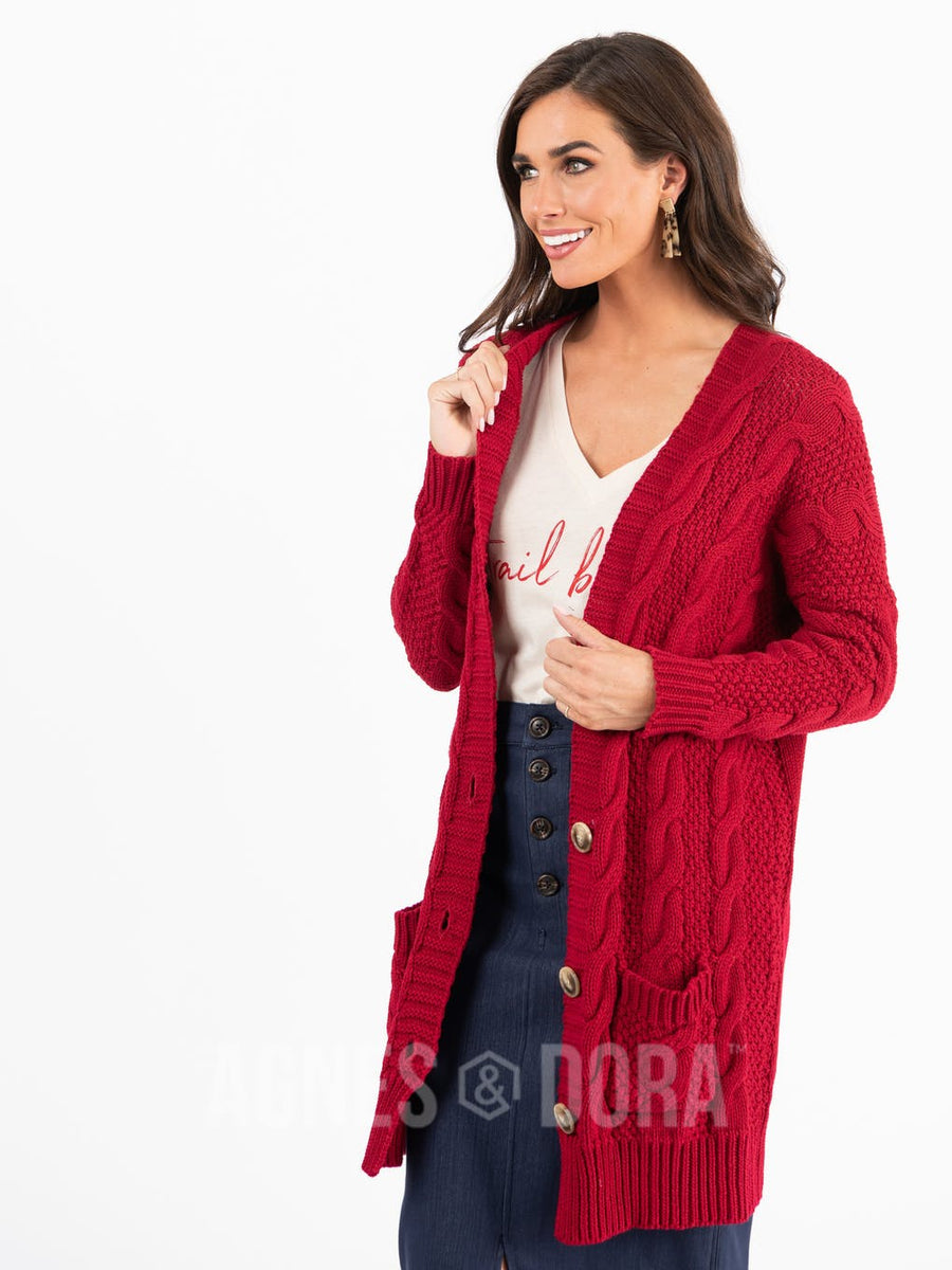 Agnes and shop dora boyfriend cardigan