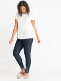 Agnes & Dora™ Relaxed Ruffle Tee Ivory