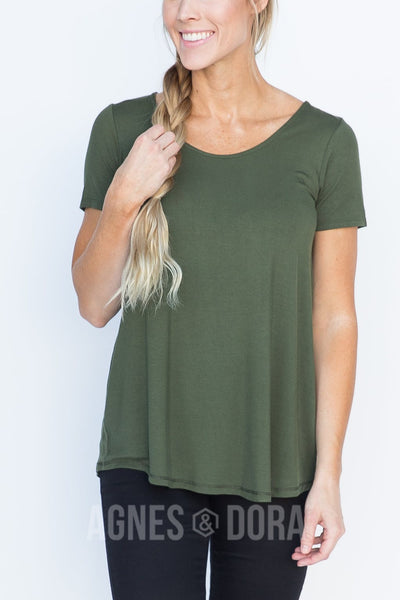 Agnes & Dora™ Everyday Tee in Olive