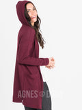 Agnes & Dora™ Hooded Cardi Wine