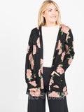 Agnes & Dora™ Blouson Essential Cardigan Black/Blush/HGRY