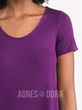 Agnes & Dora™ Everyday Tee Plum