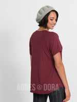 Agnes & Dora™ Love Top Black Cherry