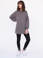 Agnes & Dora™ Puff Sleeve Pullover Grey