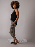 Agnes & Dora™ Pocket Crop Black/Taupe Animal