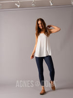 Agnes & Dora™ Essential Tank Scoop Neck Ivory