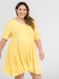 Agnes & Dora™ Modern Tunic Dress Sunflower Yellow