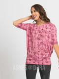 Agnes & Dora™ Dolman Tunic Floral Stripe