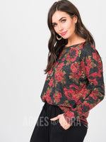 Agnes & Dora™ Urban Pullover Black and Red