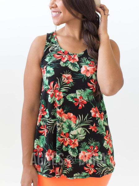 Agnes & Dora™ Essential Tank Take Me On A Vacation Floral