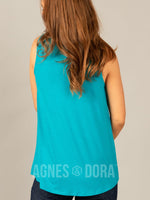 Agnes & Dora™ Eyelet Essential Tank Aqua