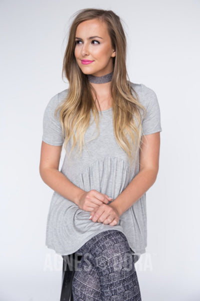 Agnes & Dora™ Heather Gray Muse Tunic