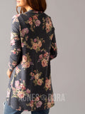 Agnes & Dora™ Essential Cardigan Classic Floral Navy