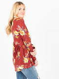 Agnes & Dora™ Muse Top Long Sleeve Rust Floral Dot