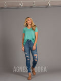 Agnes & Dora™ Everyday Tee V-Neck Mint