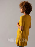 Agnes & Dora™ Limitless Button Tunic Deep Gold