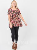 Agnes & Dora™ Muse Top Black Floral