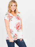 Agnes & Dora™ Everyday Tee Ivory/Sienna Floral