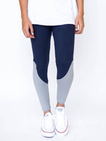 Agnes & Dora™ Leggings Vintage Blue with Light Pewter