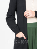 Agnes & Dora™ Blouson Cardigan Black