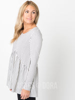 Agnes & Dora™ Muse Top Ivory/Black