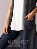 Agnes & Dora™ Sheer Duster Gunmetal