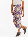 Agnes & Dora™ Wide Leg Crop Pant Classic Plaid - Small Scale