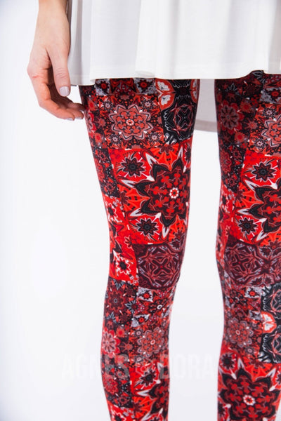 Agnes & Dora™ Leggings Blind Date Red SM