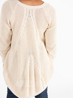 Agnes & Dora™ Cable Pullover Cream