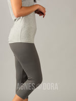 Agnes & Dora™ Legging Crop Steel Grey