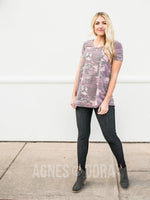 Agnes & Dora™ Everyday Tee Pink Camo