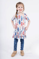 Agnes & Dora™ Kid Ruffle Tunic Take Flight Pastel