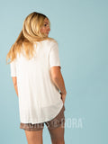 Agnes & Dora™ Favorite Cardi Half Sleeve White