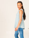 Agnes & Dora™ Essential Tank V-Neck Sage