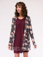 Agnes & Dora™ Essential Cardigan In Navy Floral