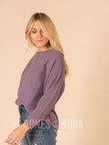 Agnes & Dora™ Batwing Sleeve Pullover Purple