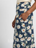 Agnes & Dora™ Maxi Skirt Pocket Daisy Delight