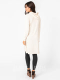 Agnes & Dora™ Effortless Hooded Dress Heathered Oatmeal