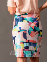 Agnes & Dora™ Live In Skirt Watercolor Geo