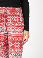 Agnes & Dora™ Everyday Jogger Alpine Fairisle - Haute Red