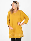 Agnes & Dora™ Deep Pocket Tunic Gold