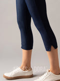 Agnes & Dora™ Pixie Crop Dark Knit Denim