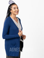 Agnes & Dora™ Favorite Cardi Modal Blue Estate Solid