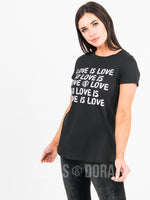 Agnes & Dora™ Graphic Tee Love is Love