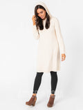 Agnes & Dora™ Effortless Hooded Dress Heathered Oatmeal