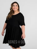 Agnes & Dora™ Modern Tunic Dress in Black