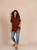 Agnes & Dora™ Hidden Pocket Tunic Barn Red