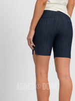 Agnes & Dora™ Pixie Short Dark Knit Denim