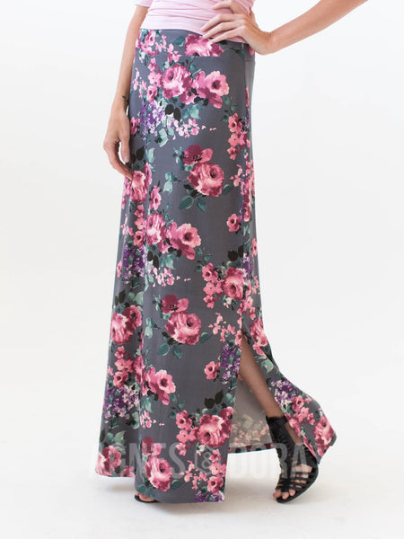 Agnes & Dora™ Side Slit Maxi Skirt Great Escape