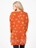 Agnes & Dora™ Deep Pocket Tunic Petite Bouquet - Sienna